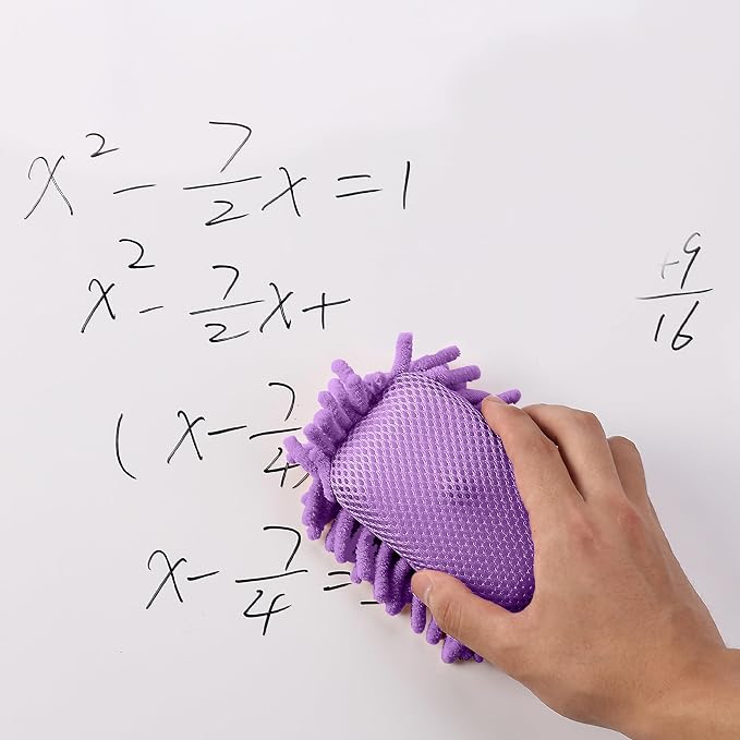 Mr. Pen- Magnetic Microfiber Shag Whiteboard Erasers, 4 Pack | Dual Surface - Image 4
