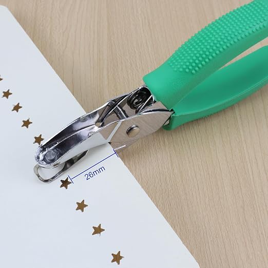 1/4 Inch Star Shaped Hole Puncher, Handheld Single Hole Paper Punch, One Hole - Image 4