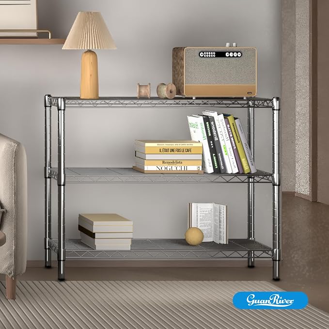 Guan River 3-Shelf Adjustable Metal Wire Shelving, Sturdy and Durable, Storage - Image 2