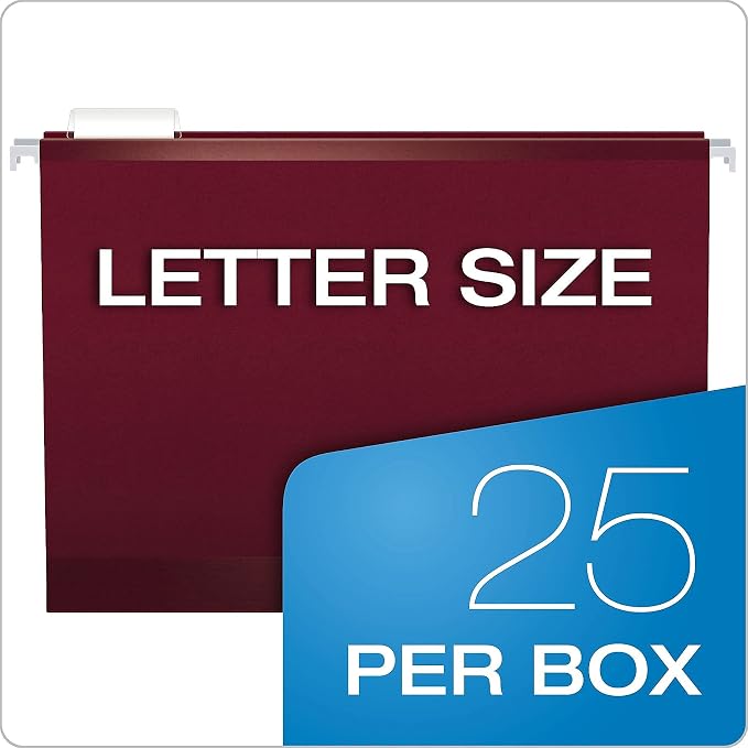 Pendaflex Reinforced Hanging Folders, Letter Size, 1/5 Cut - Image 5