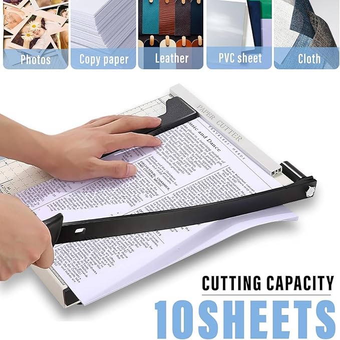 12" Guillotine Paper Cutter, Paper Cutter - Image 7