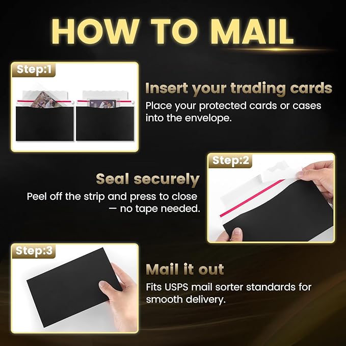 500 Pack Mailer Trading Card Envelopes，7" x 4.35" Trading Card Mailers - Image 7