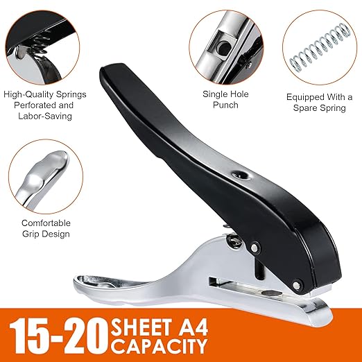 Hole Punch 1/4 inch-6mm Single Hole Punch, Heavy Duty Hole Puncher Single - Image 5