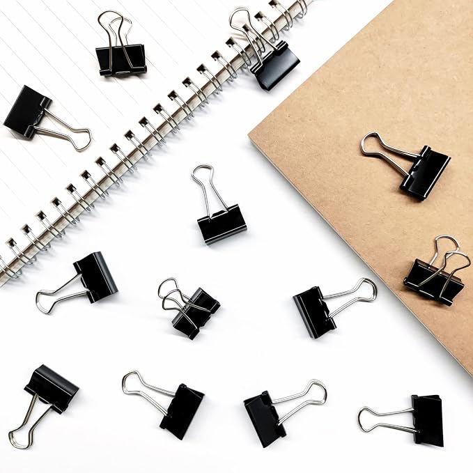 Ykimok 240Pcs Mini Binder Clips, 5/8 inch, Paper Clamps Small Size - Image 5