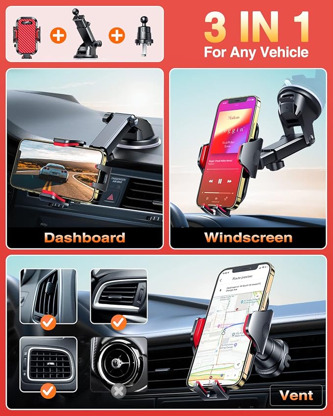 VANMASS Phone Holders for Your Car 2026 Ultimate Phone Mount Military-Grade - Image 4