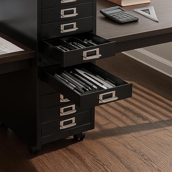 File Cabinet Mini 10 Tier Metal File Organizer Document Organizer - Image 7