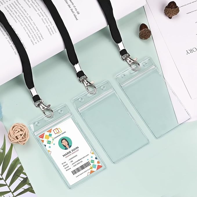 Koorito 3 Pack Clear ID Badge Holder - Image 7