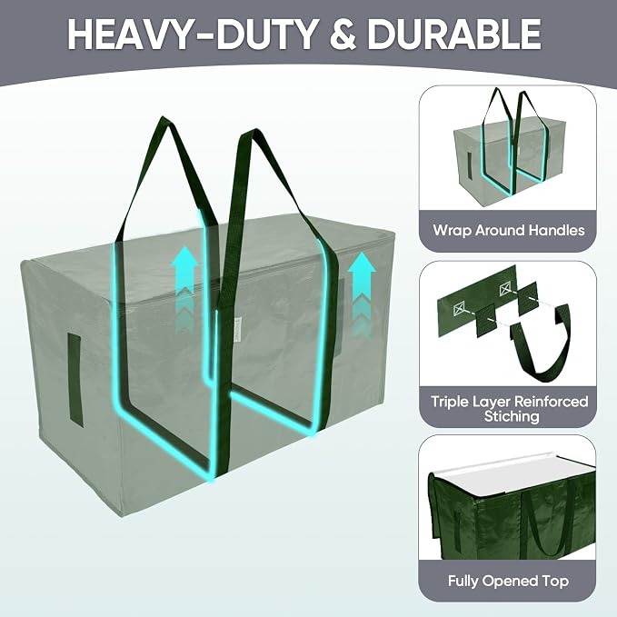 TICONN 6 Pack Extra Large Moving Bags Heavy Duty - Image 3