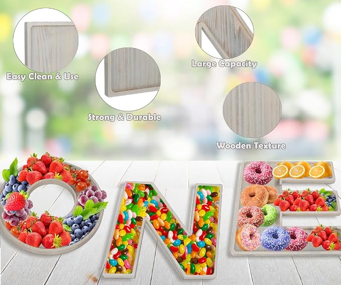 3PCS Charcuterie Letter Fillable Trays - Image 4