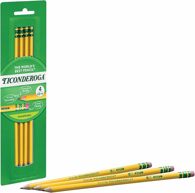 Ticonderoga Wood-Cased Pencils, Pre-Sharpened, 2 HB Soft - Image 3