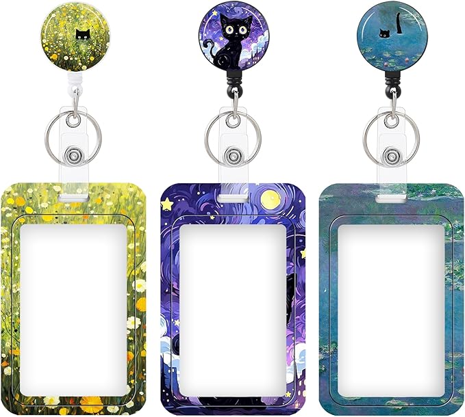 3 Set Heavy Duty Badge Holder by COOKOOKY