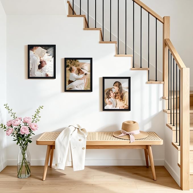 8x10 Picture Frame Set of 10, Horizontal or Vertical Wall Mounting - Image 7