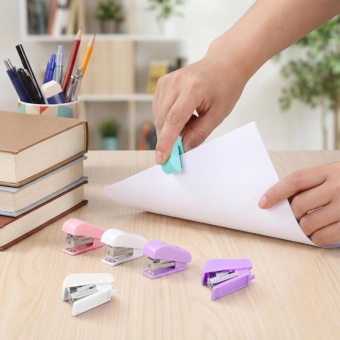 Fainne 60 Pcs Mini Stapler Bulk - Image 5
