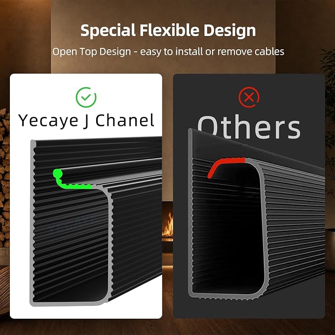 YECAYE 6 Pack Cable Management, Cord Organizer, Cable Organizer, Adhesive Mount - Image 7
