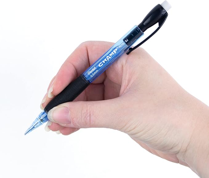 Pentel Champ Pencil, Automatic Pencil, 0.5mm Lead Size, Box of 12 - Image 6