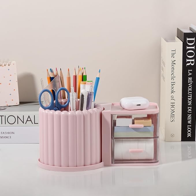 Anyoifax 360° Rotating Pen Holder 7 Slots Desk Organizer - Image 4