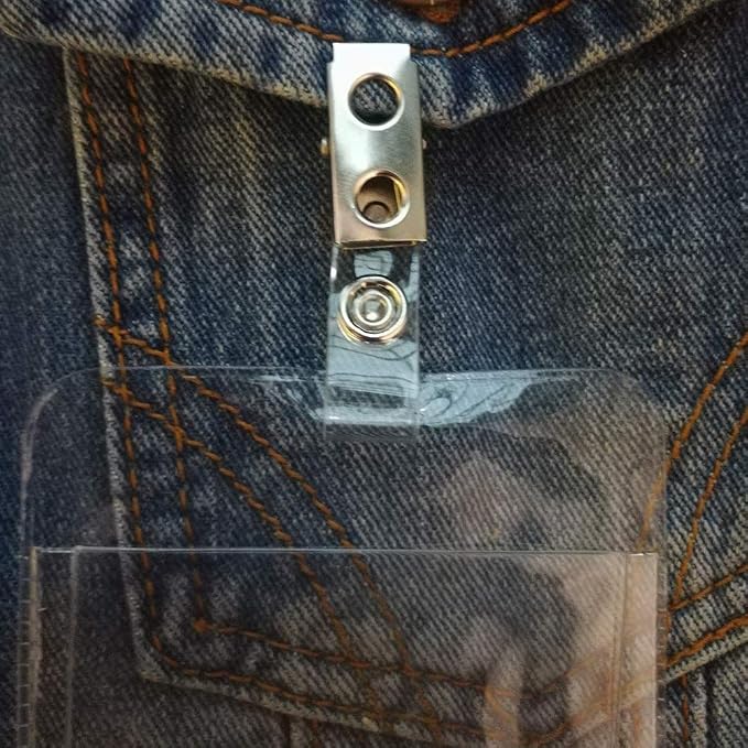 DE Metal Badge Clips with PVC Straps - Image 7