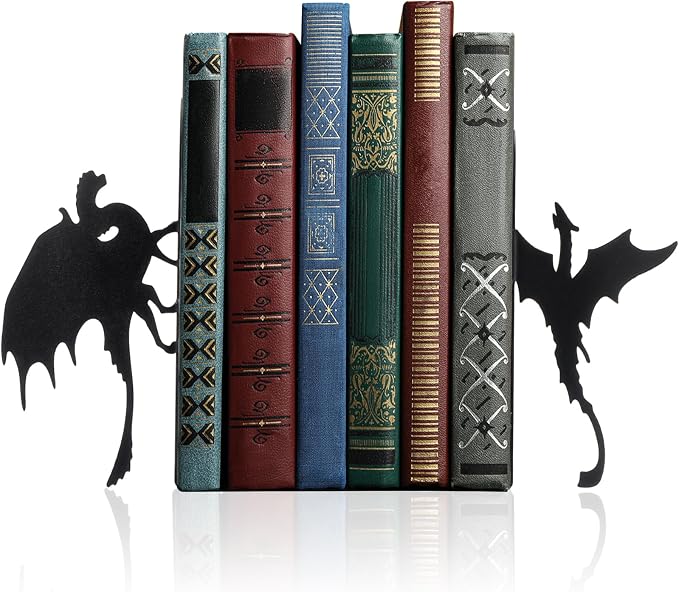 Geelin Dragon Metal Bookends Set of 2 Styles Gothic Book Ends by Geelin