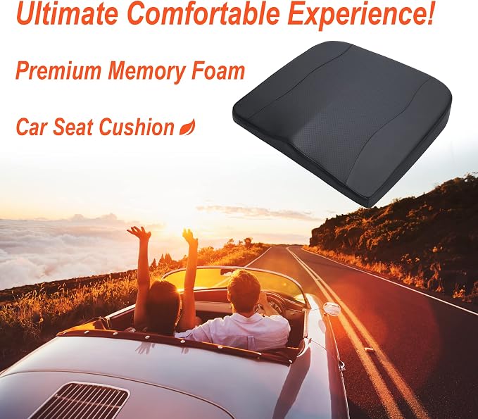 Lofty Aim Car Seat Cushion, Comfort Memory Foam Car Cushions - Image 2