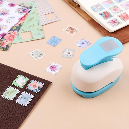 BAOFALI Stamp Puncher 0.8x0.7 inch Stamp Punch Rectangular Postage Stamp Punch by BAOFALI