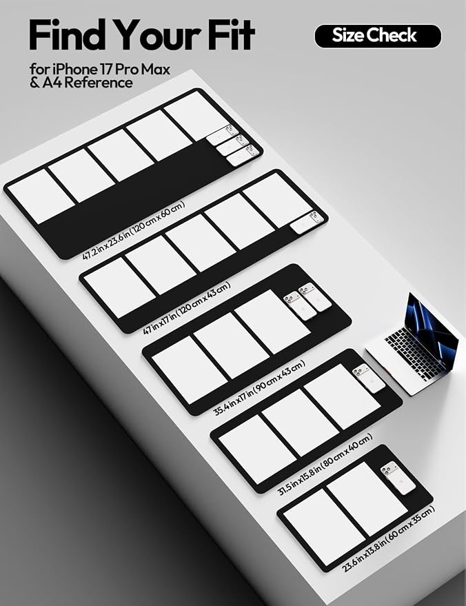 YSAGi Leather Desk Protector, Office Mat, Large Mouse Mat, Non-Slip PU Leather - Image 5