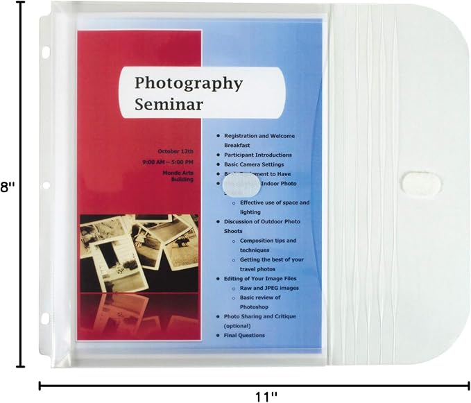 C-Line Poly Binder Pockets, 9.25 x 11.5 - Image 7