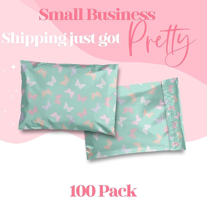 Pretty Package Store 10x13 Designer Poly Mailer 100 Pack Heavy Duty Waterproof - Image 2