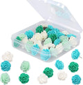 30 Pieces Rose Flower Pushpins Flower Thumb Tacks Cute Decorative Push Pins by Phinus