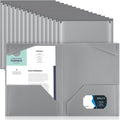 Henoyso 36 Pack Dark Gray Plastic Folders by Henoyso