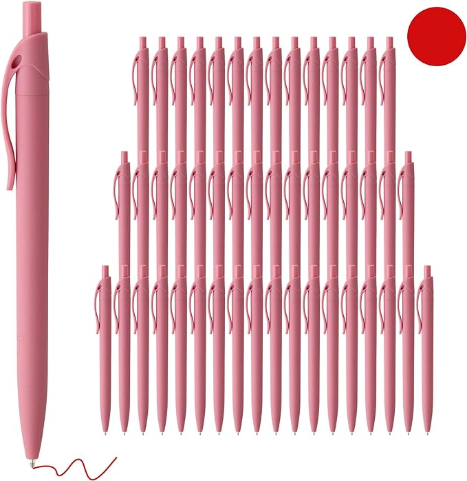 deegtran Pens Bulk, 50 Pack No Bleed Click Pens, Wholesale Retractable by DEEGTRANPENS