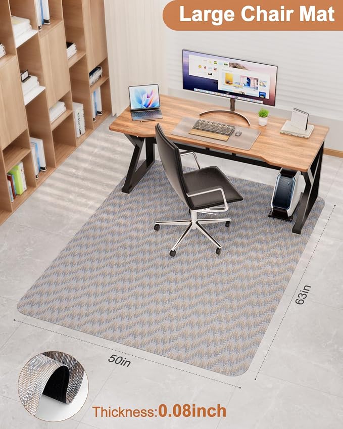 Blvornl Large Office Chair Mat for Hardwood Floor, Rolling Chair Chair Mat for - Image 5