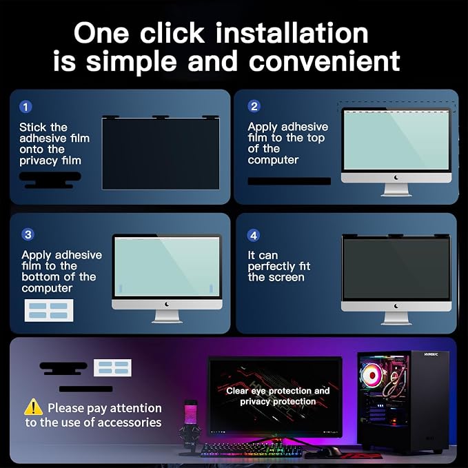 22 Inch Magnetic Hanging Computer Privacy Screen - Image 7