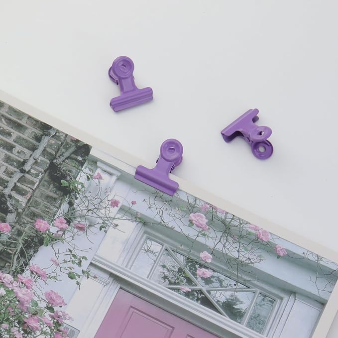 Xiaoyztan 20 Pcs Small Binder Clips, 20 mm Bulldog Paper Clips Binder Bull Clip - Image 5