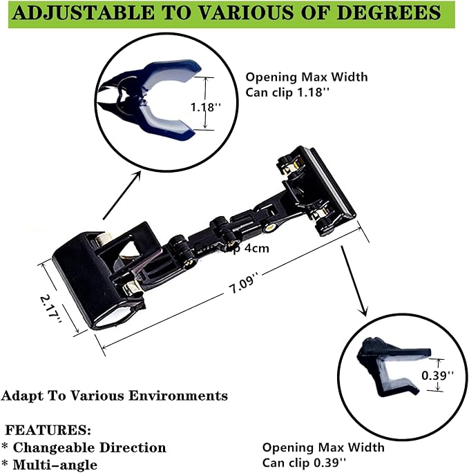 Adjustable Document Holder for Typing, Rotatable Paper Copy Office Clip | - Image 4