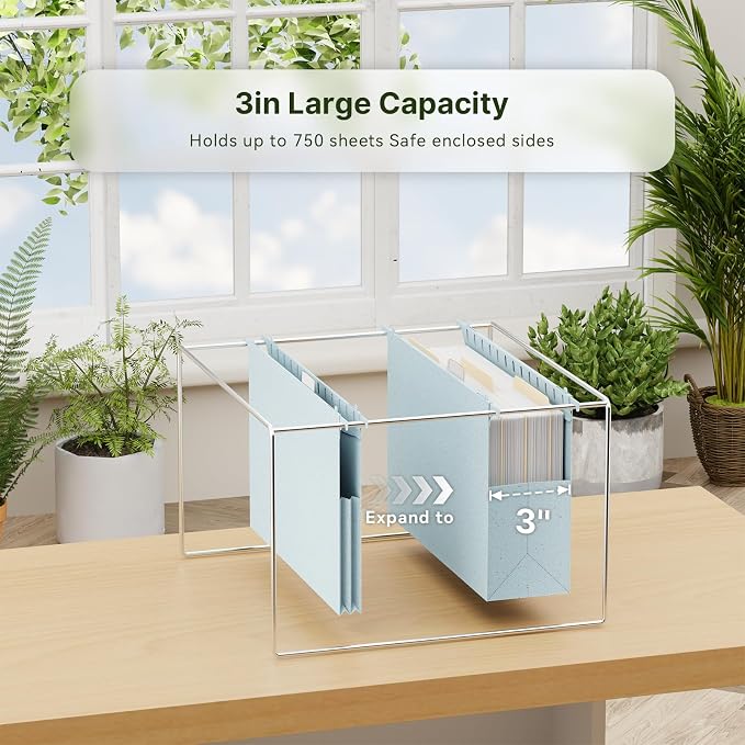 XINGIA Legal Size Hanging File Folders Extra Capacity, Heavy Duty 3 Inch - Image 3