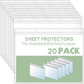 Sinload 10 Pcs Heavy Duty Sheet Protector 8.5 x 11 Inch Job Ticket Holder by Sinload