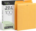 Quality Park 11-1/2 x 14-1/2 Clasp Envelopes, 100 Pack, Open-End by Quality+Park