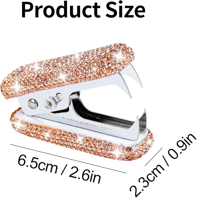 MultiBey Acrylic Staples Remover, Handmade Rhinestone Crystal Staple Removal - Image 8