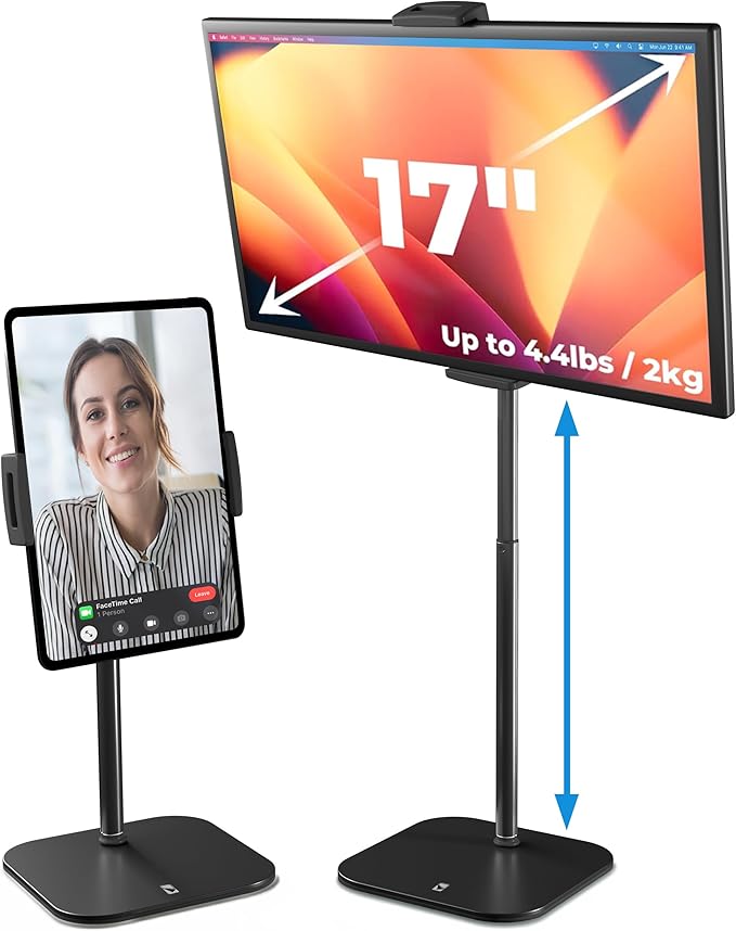 COOPER TabStand, Portable Monitor Holder up to 17" Holds 4.4lb, Desktop Tablet by CooperCases