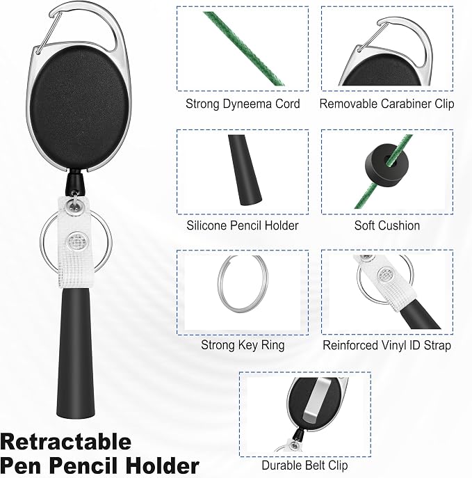 4 Pack Retractable Pen Holder - Image 2