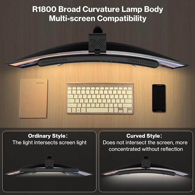 Monitor Light Bar, Curved Computer Monitor Lamp - Image 3