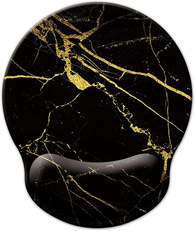 Mouse Pad with Wrist Support, Ergonomic Mouse Pad with Memory Foam Wrist Rest by LIZPARE