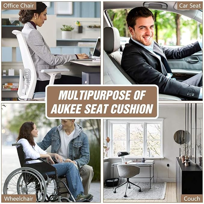 MYFAMIREA 2PCS Car Seat Cushion Pad 1.2" Thick Comfort Seat Protector - Image 7