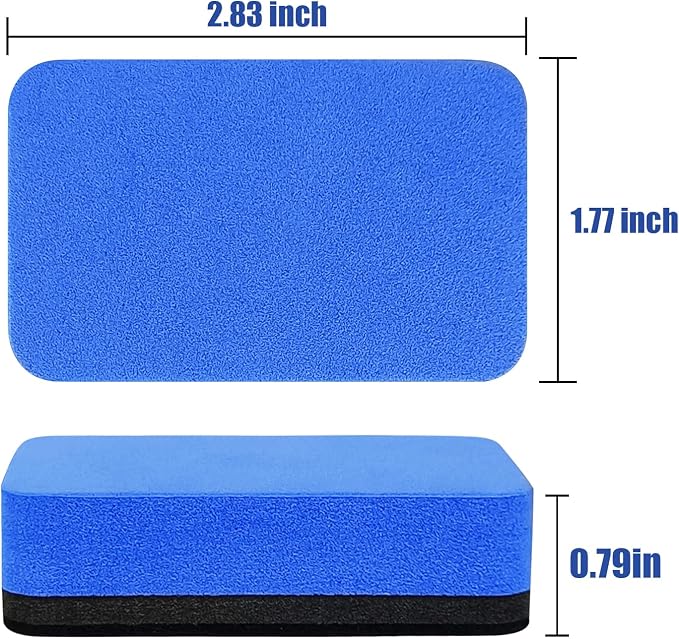 Dry Erase Eraser, 8 Pack Magnetic Whiteboard Erasers, Rectangle Dry Erase Board - Image 3