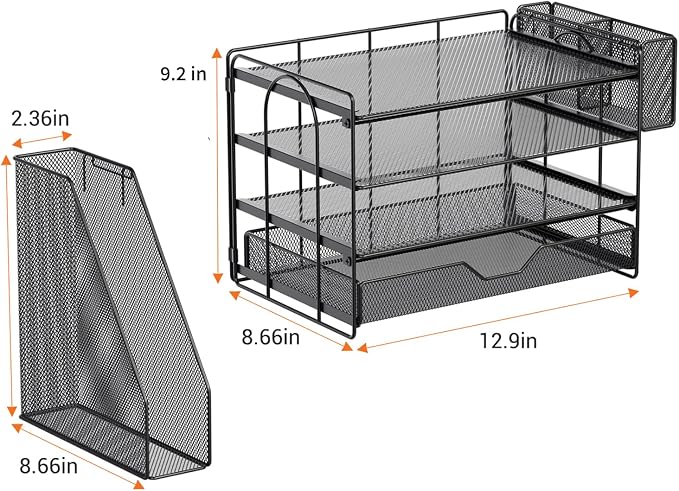 OPNICE Desk Organizers and Accessories, 4-Tier Workspace Desktop File Organizer - Image 9