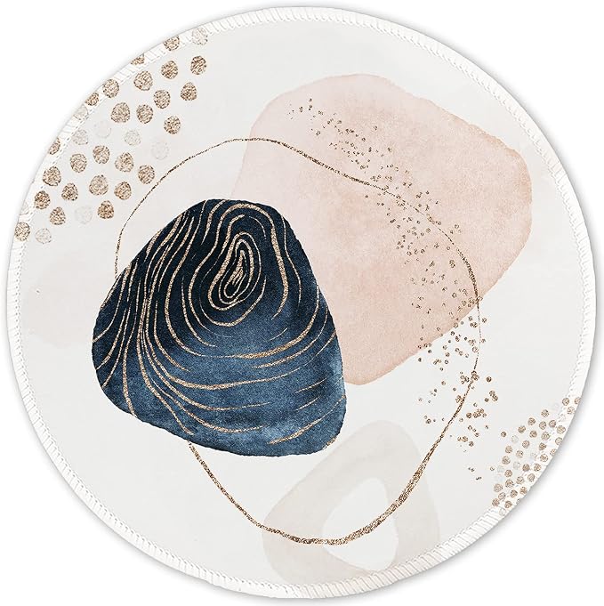 ITNRSIIET Round Mouse Pad with Stitched Edge Premium-Textured Waterproof by +ITNRSIIET