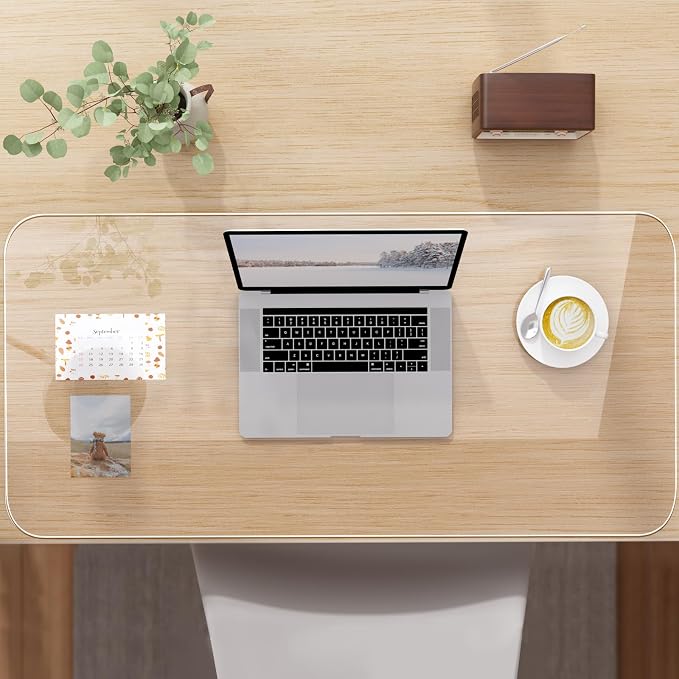 NATRKE Clear Desk Mat Pad, 35.4" X 15.7" Large Transparent Desk Protector - Image 8