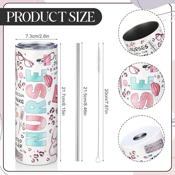 Sieral 7 Pcs Graduation Gifts for Women Nurse Appreciation Gifts Set Canvas - Image 2