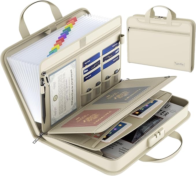 Fireproof Accordion File Organizer by Tamfile
