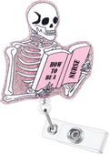 Funny Skeleton Nurse Badge Reel, How to BE A Nurse Fun Badge Holder by BEZTN